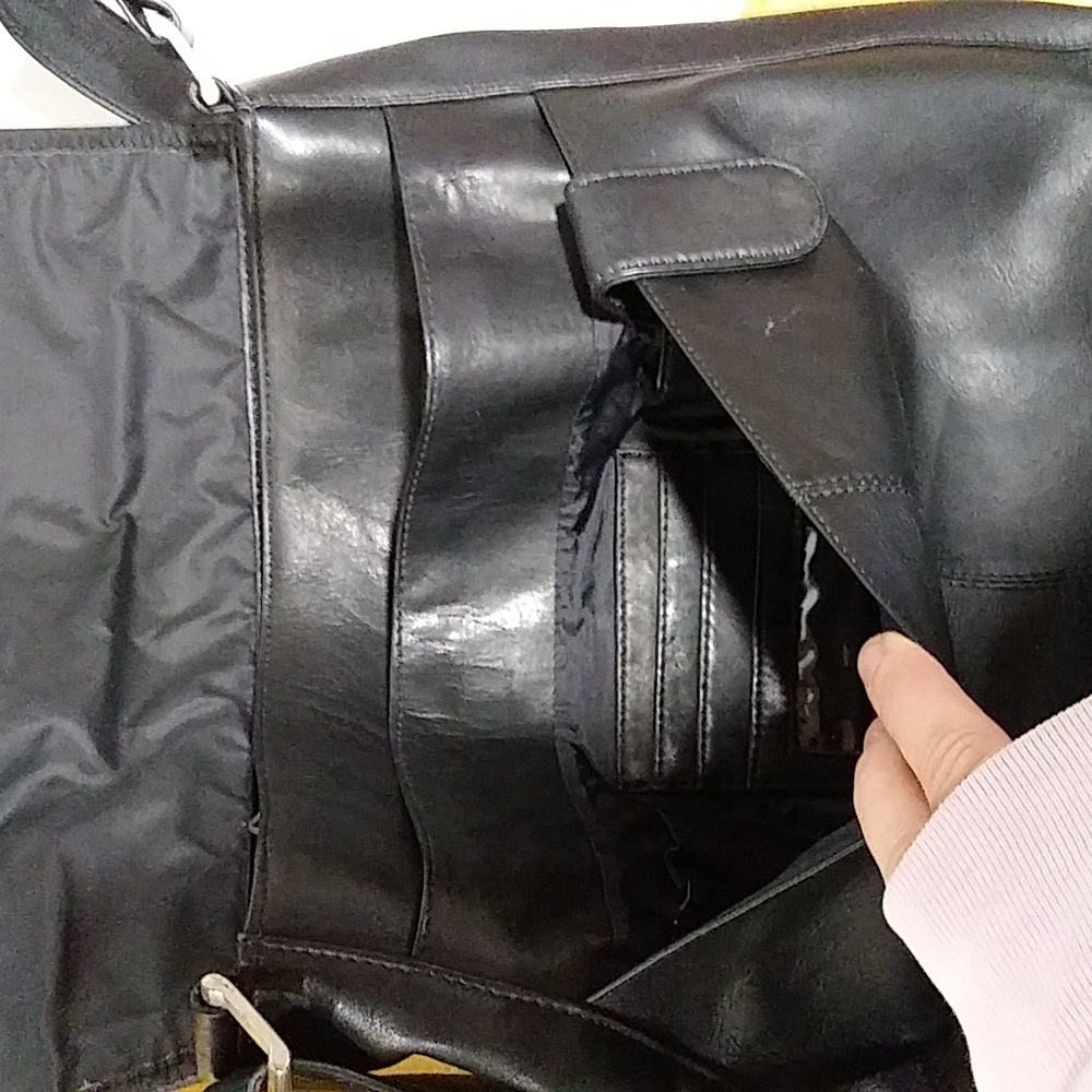 Vintage Frye leather messenger bag black - Picture 8 of 12
